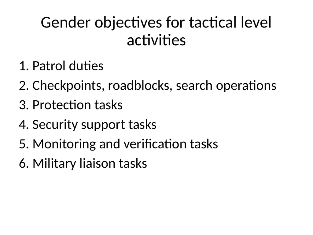 Mainstreaming Gender in Professional Military - slide 18 of 23