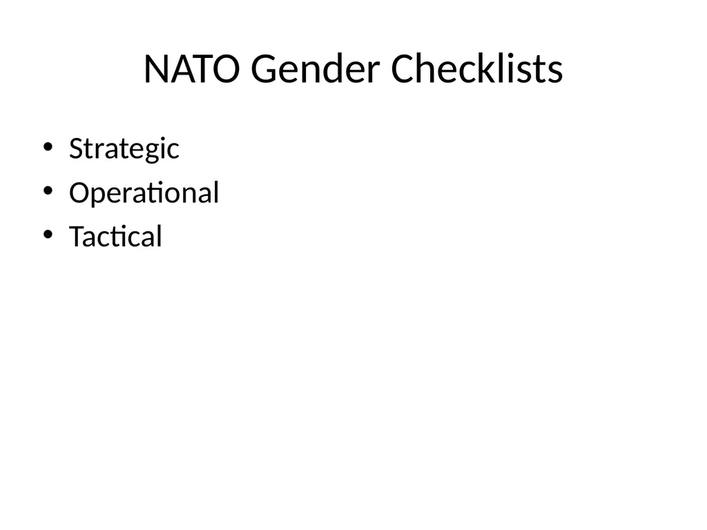 Mainstreaming Gender in Professional Military - slide 20 of 23