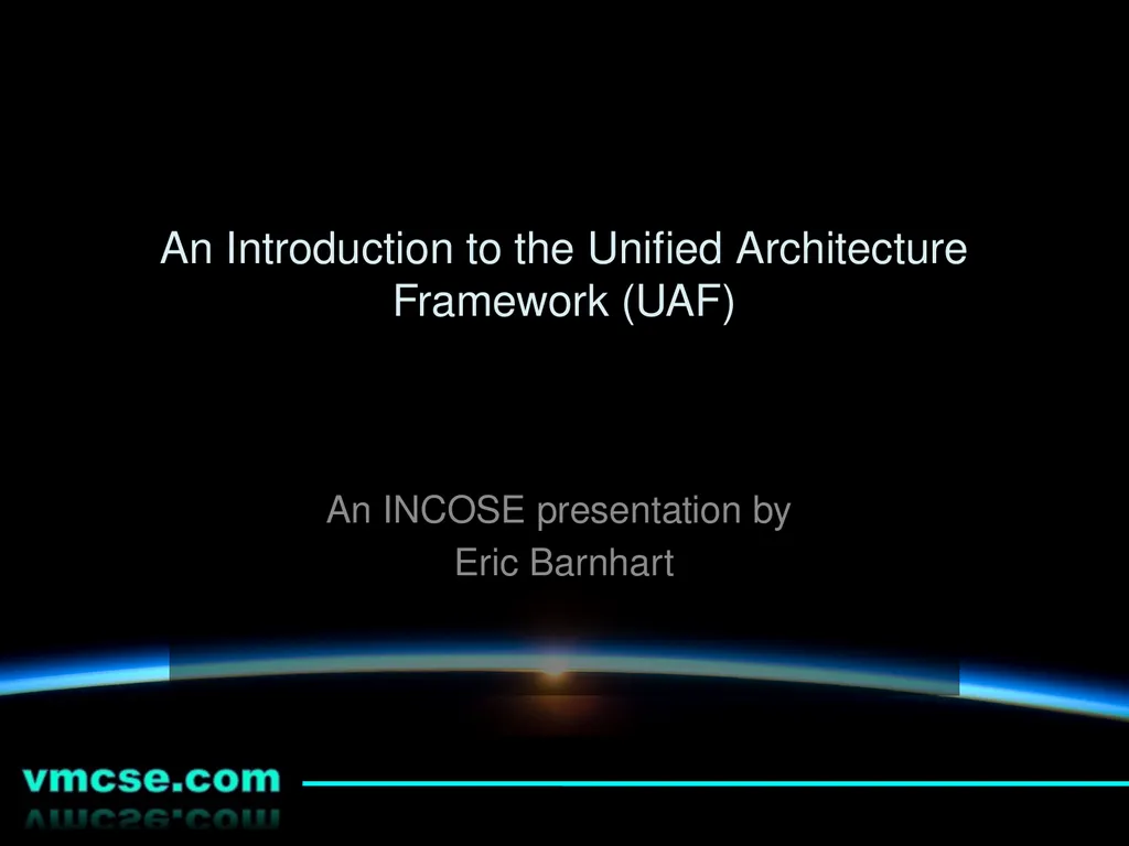 An Introduction to the Unified Architecture - slide 1 of 24