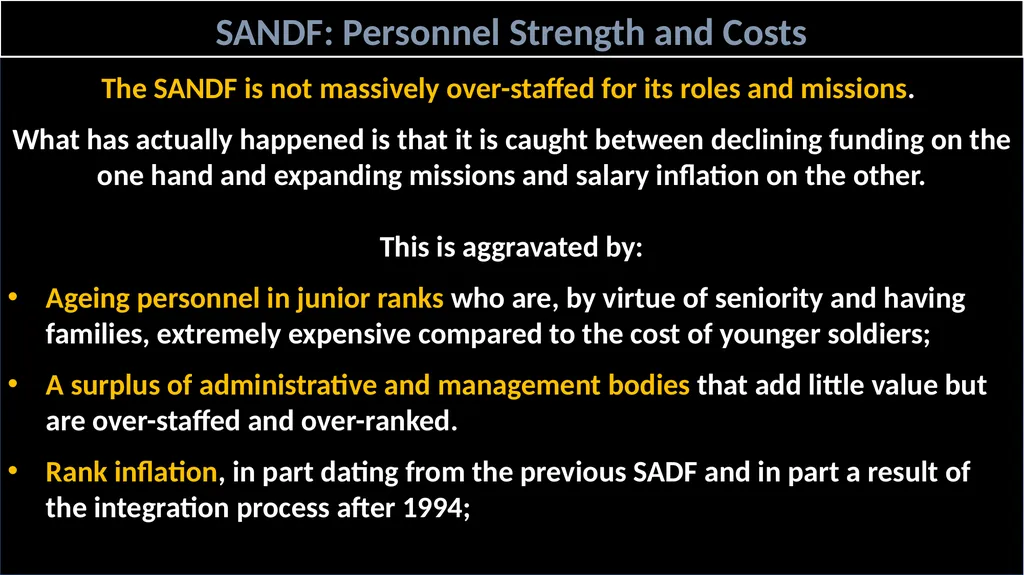 SANDF: Force Design Defence planning is simple in - slide 3 of 8