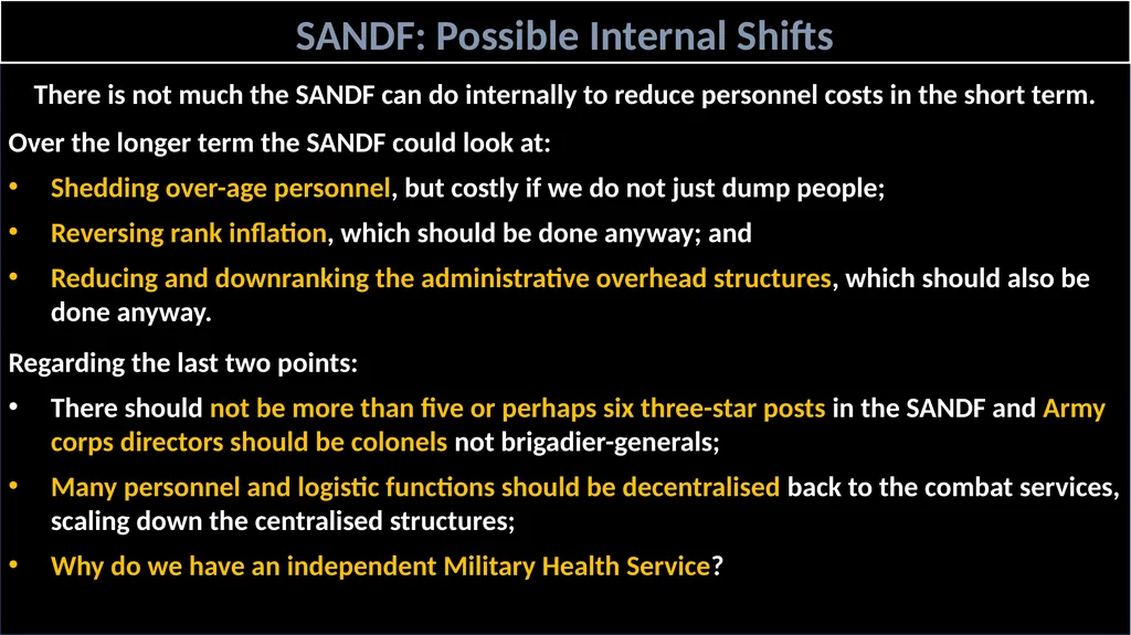 SANDF: Force Design Defence planning is simple in - slide 6 of 8