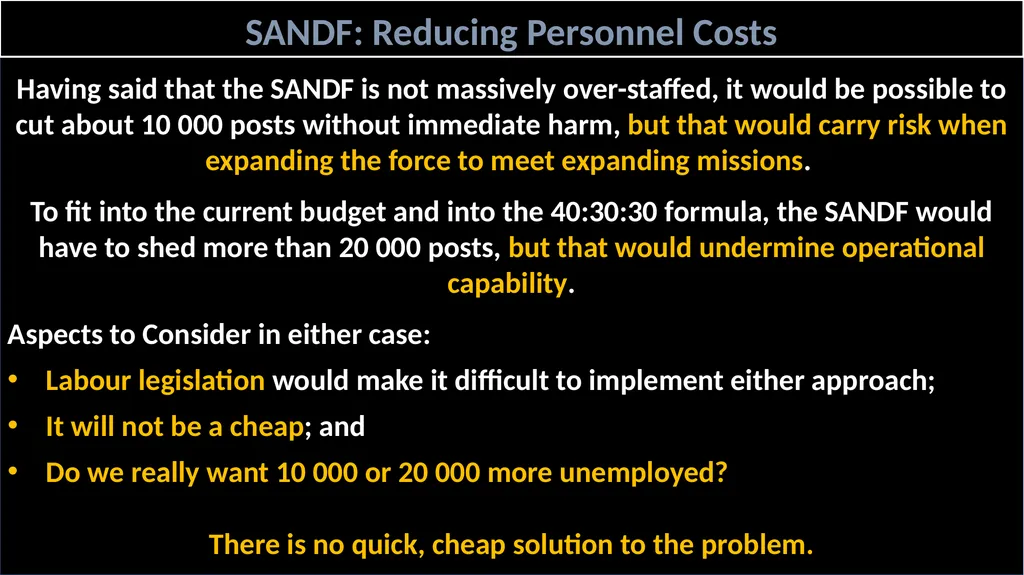 SANDF: Force Design Defence planning is simple in - slide 5 of 8