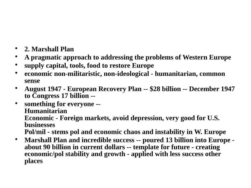 Post WW II US Foreign Policy From Truman to Nixon - slide 6 of 14
