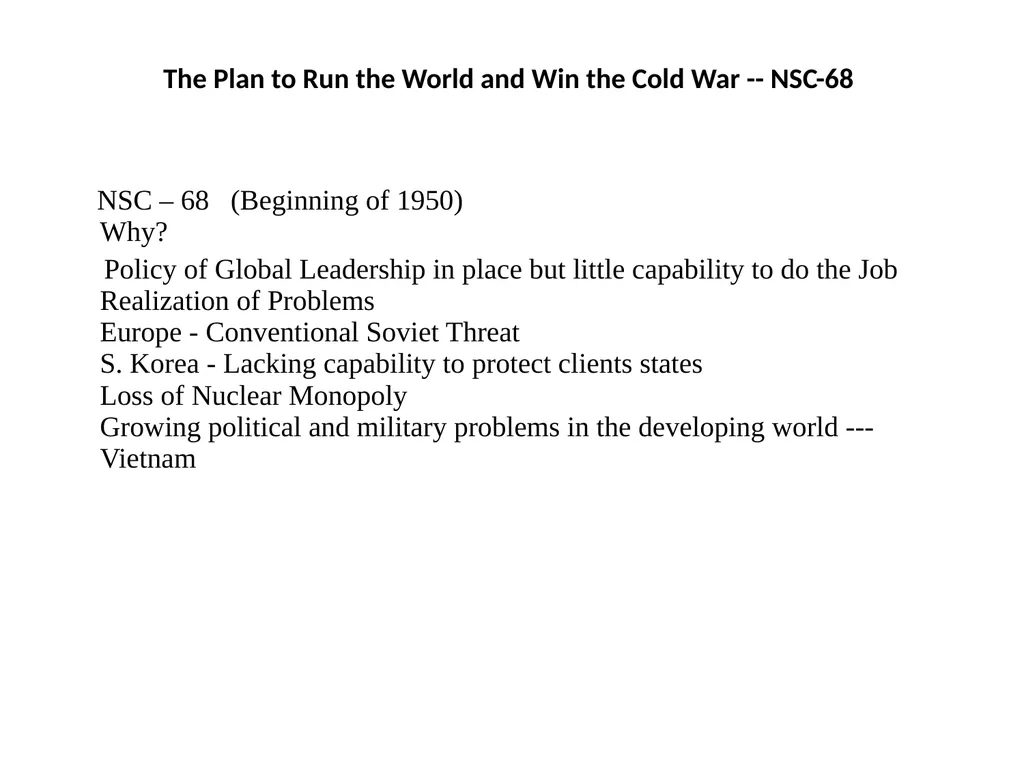Post WW II US Foreign Policy From Truman to Nixon - slide 9 of 14