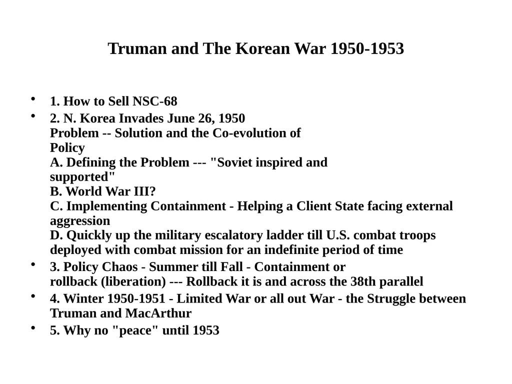 Post WW II US Foreign Policy From Truman to Nixon - slide 13 of 14