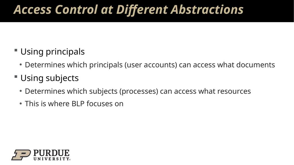 Data Security and Privacy Week 3: Security Models: - slide 5 of 89