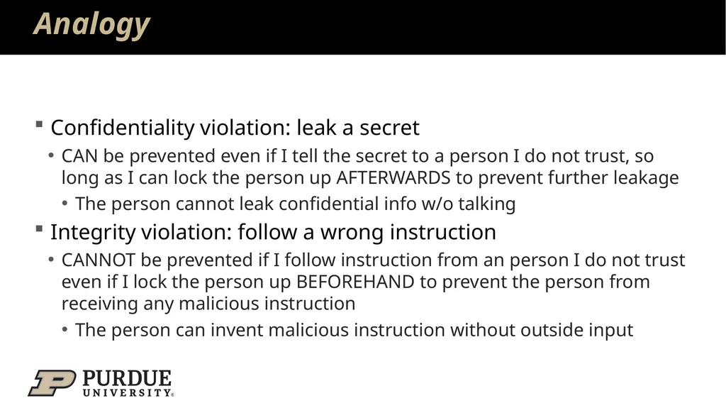 Data Security and Privacy Week 3: Security Models: - slide 73 of 89