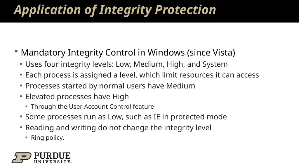 Data Security and Privacy Week 3: Security Models: - slide 76 of 89