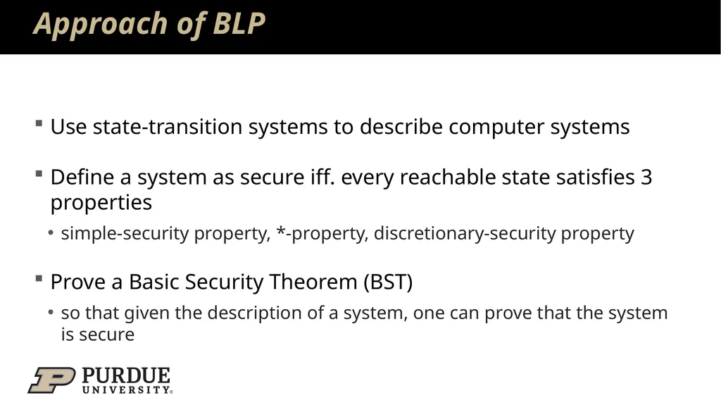 Data Security and Privacy Week 3: Security Models: - slide 11 of 89