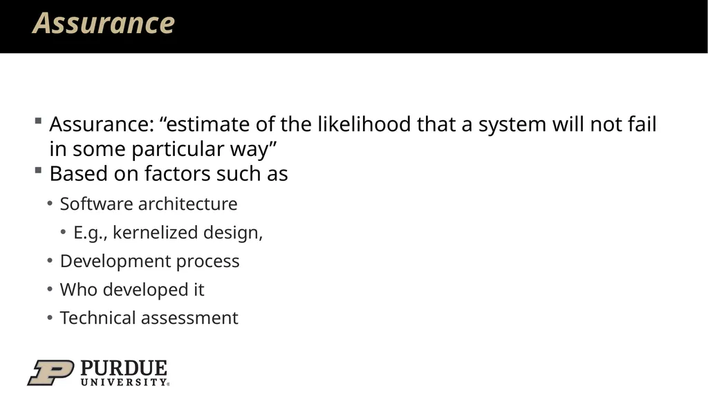 Data Security and Privacy Week 3: Security Models: - slide 39 of 89