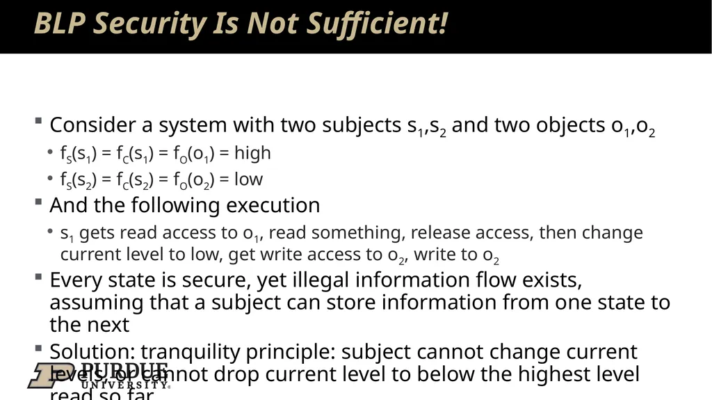 Data Security and Privacy Week 3: Security Models: - slide 20 of 89