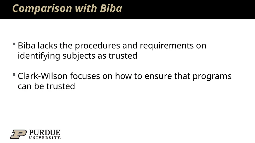 Data Security and Privacy Week 3: Security Models: - slide 84 of 89