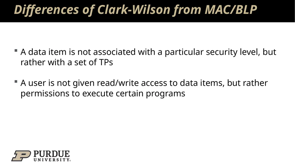 Data Security and Privacy Week 3: Security Models: - slide 83 of 89