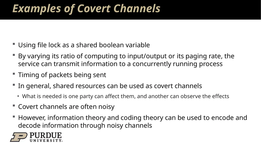 Data Security and Privacy Week 3: Security Models: - slide 29 of 89