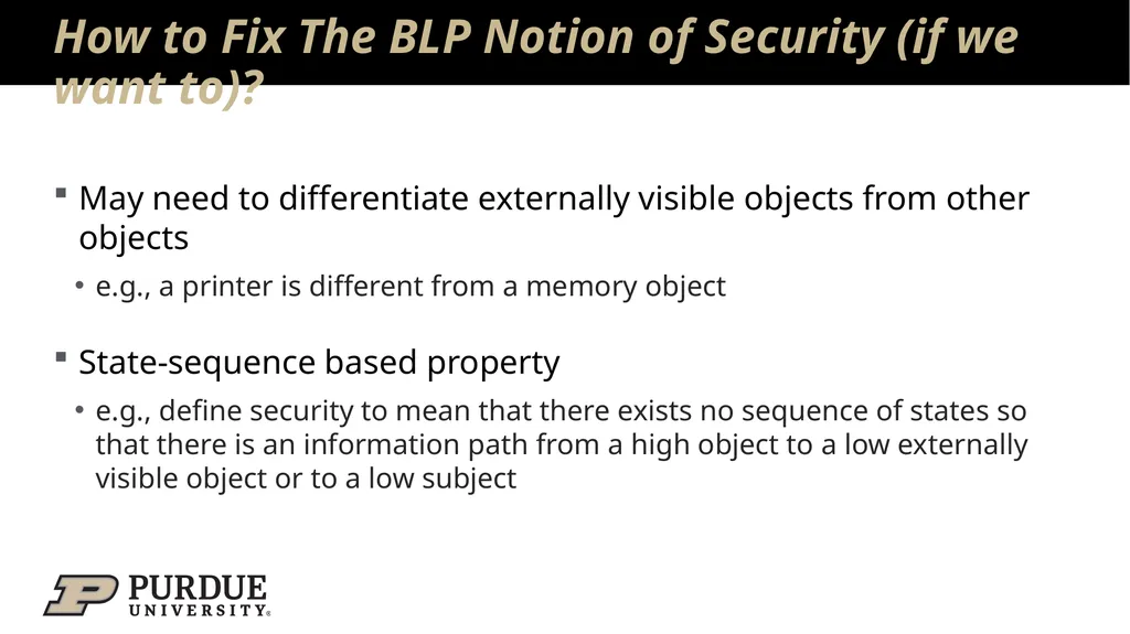 Data Security and Privacy Week 3: Security Models: - slide 22 of 89