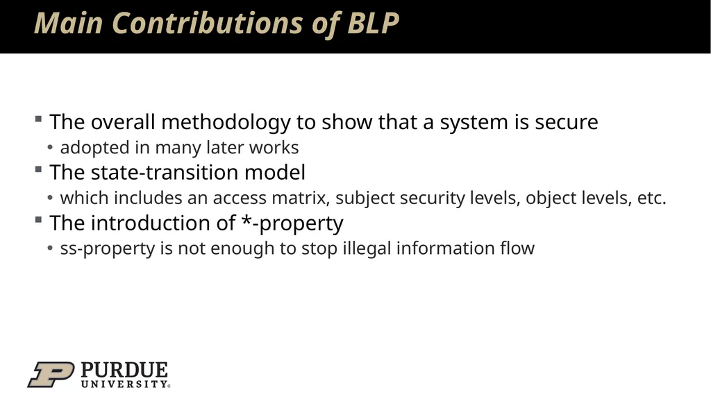 Data Security and Privacy Week 3: Security Models: - slide 25 of 89