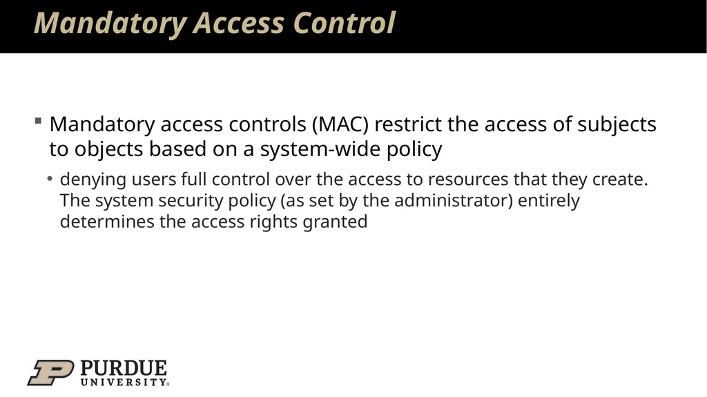 Data Security and Privacy Week 3: Security Models: - slide 8 of 89