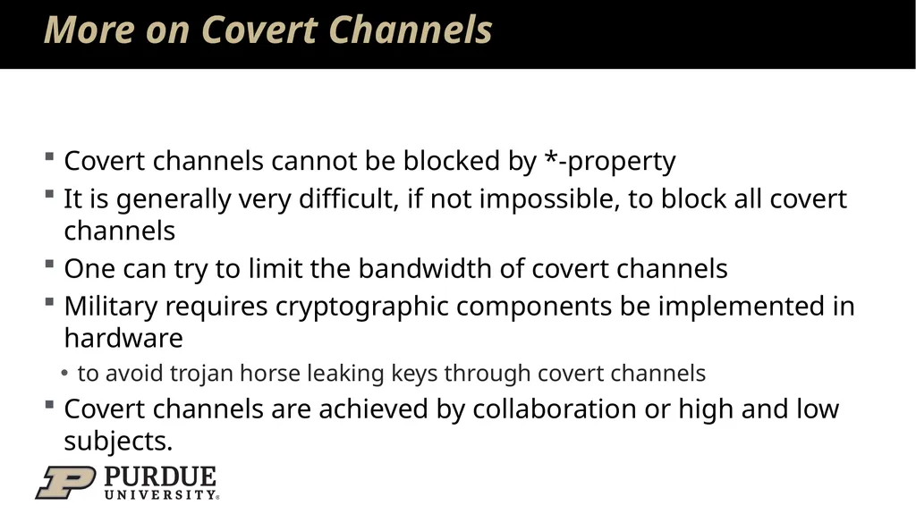 Data Security and Privacy Week 3: Security Models: - slide 30 of 89