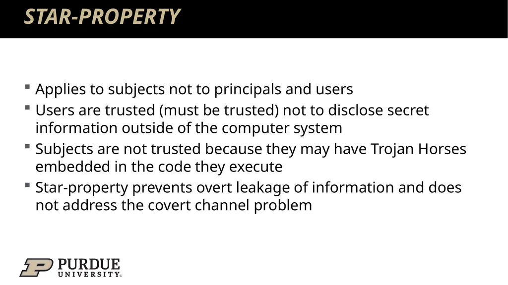 Data Security and Privacy Week 3: Security Models: - slide 17 of 89