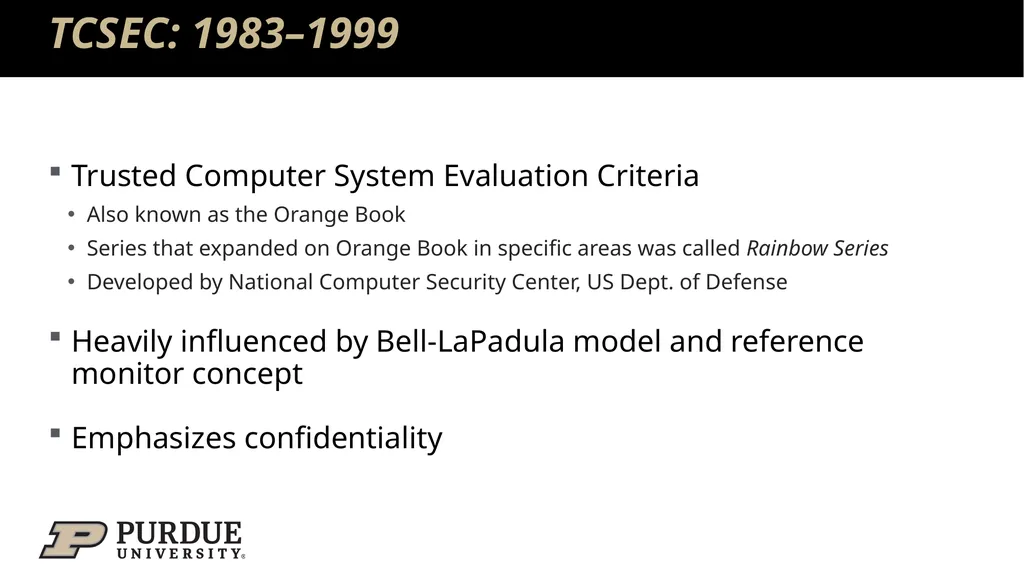 Data Security and Privacy Week 3: Security Models: - slide 43 of 89