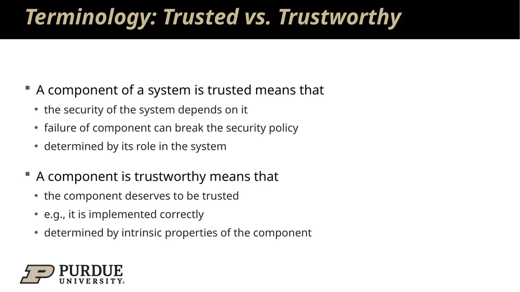 Data Security and Privacy Week 3: Security Models: - slide 37 of 89