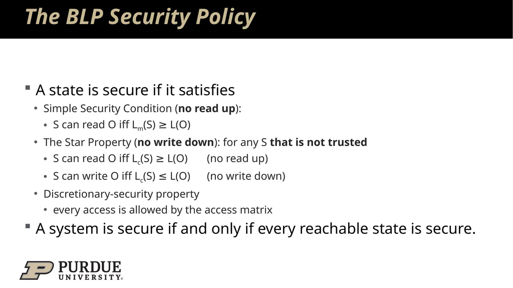 Data Security and Privacy Week 3: Security Models: - slide 15 of 89