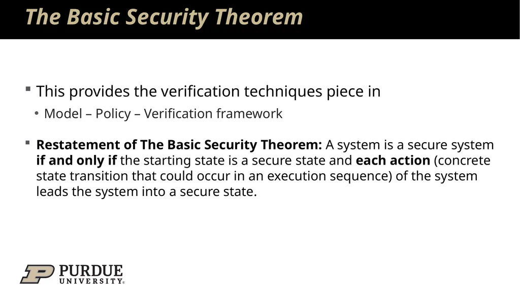 Data Security and Privacy Week 3: Security Models: - slide 23 of 89