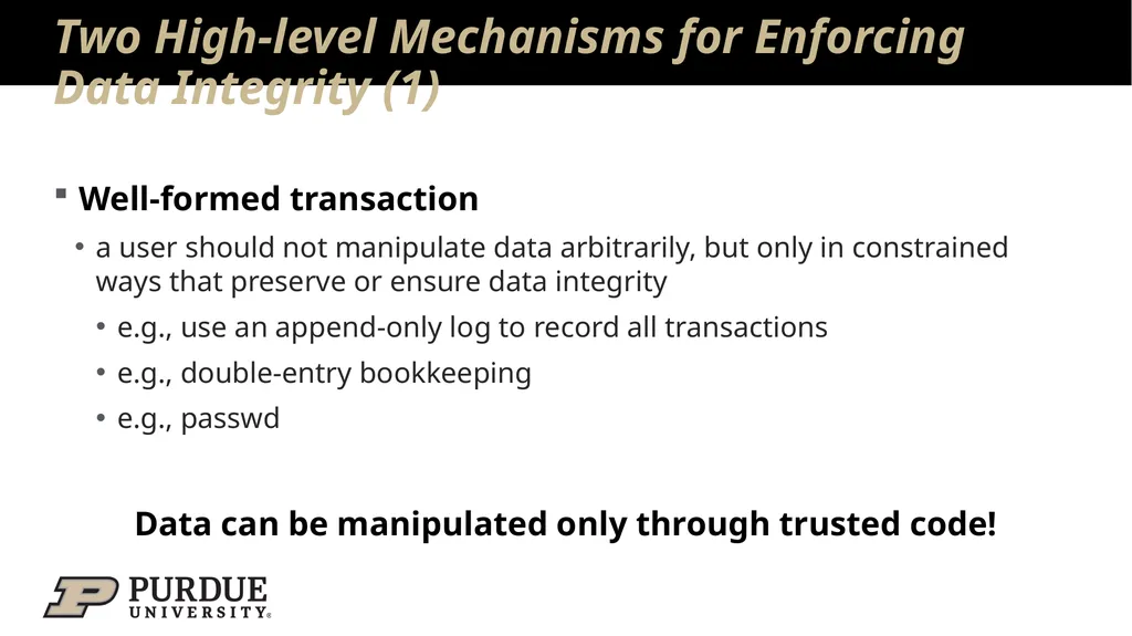 Data Security and Privacy Week 3: Security Models: - slide 79 of 89
