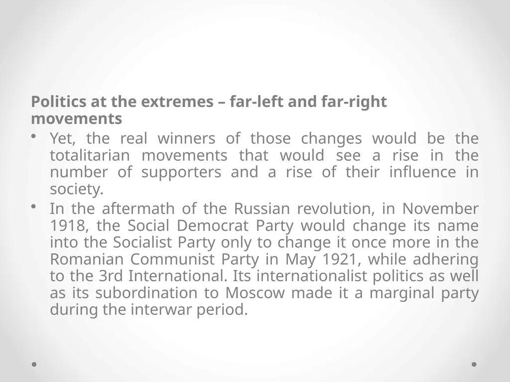 The Risk of the Growing Populism and the European - slide 11 of 30