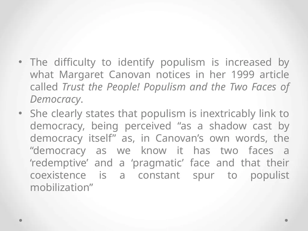 The Risk of the Growing Populism and the European - slide 6 of 30
