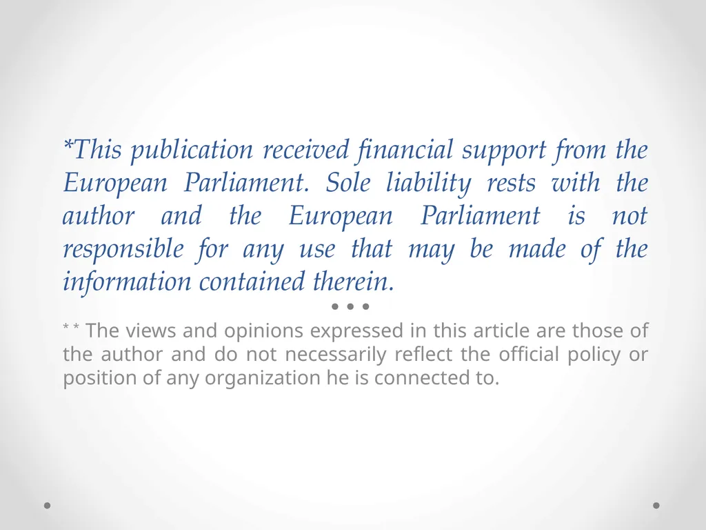 The Risk of the Growing Populism and the European - slide 2 of 30