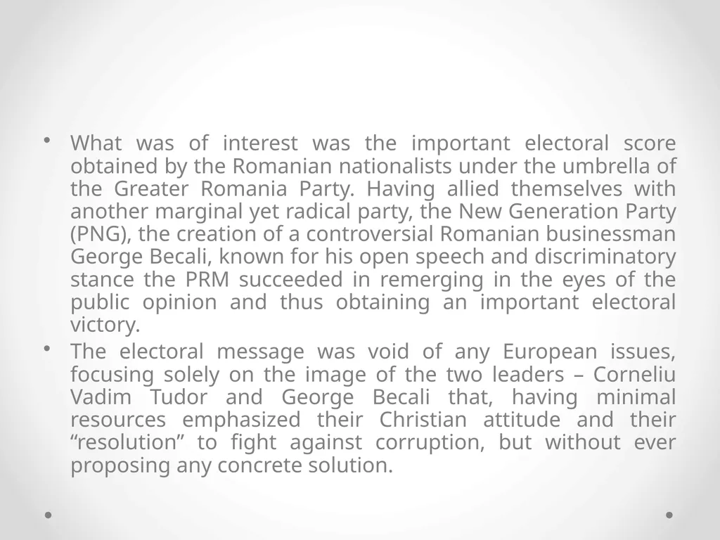 The Risk of the Growing Populism and the European - slide 25 of 30