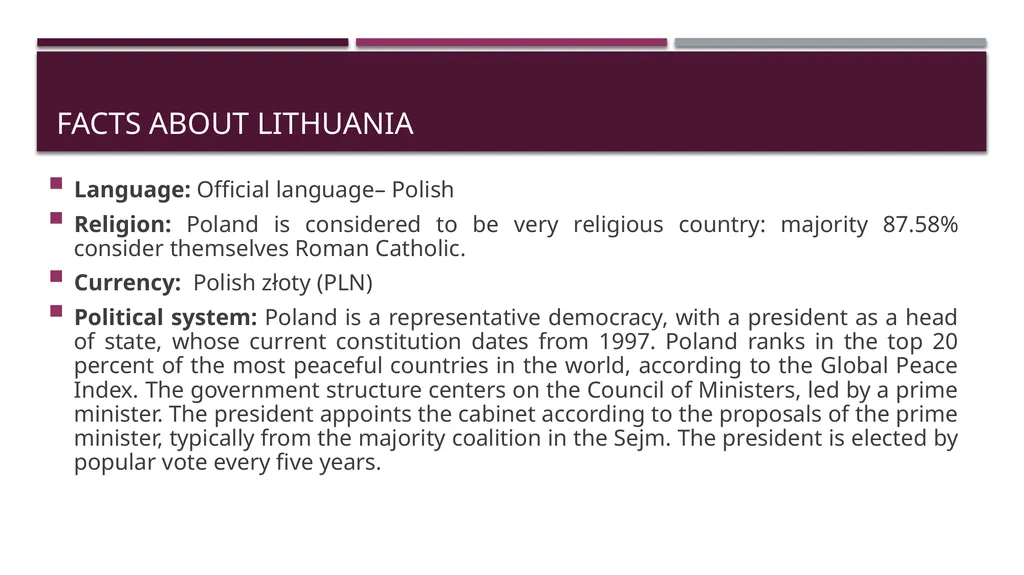 GENERAL INFORMATION ABOUT POLAND BUSINESS IN - slide 3 of 19