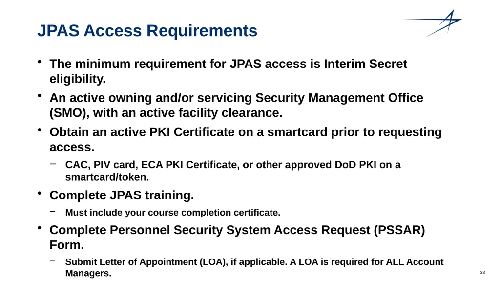 Clearance Processing Updates FISWG Wanda Walls - slide 33 of 59