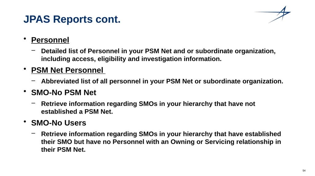 Clearance Processing Updates FISWG Wanda Walls - slide 54 of 59