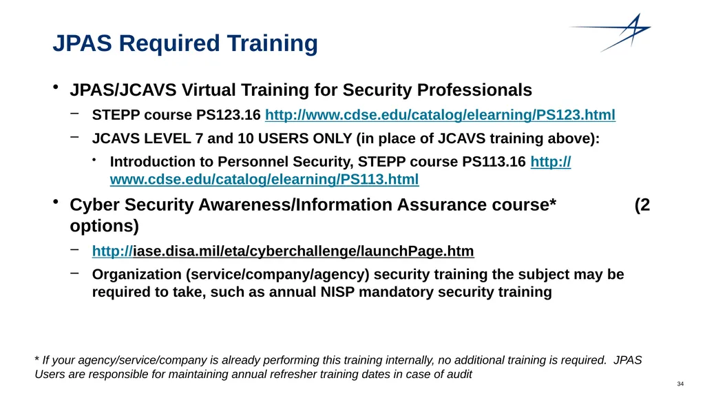 Clearance Processing Updates FISWG Wanda Walls - slide 34 of 59