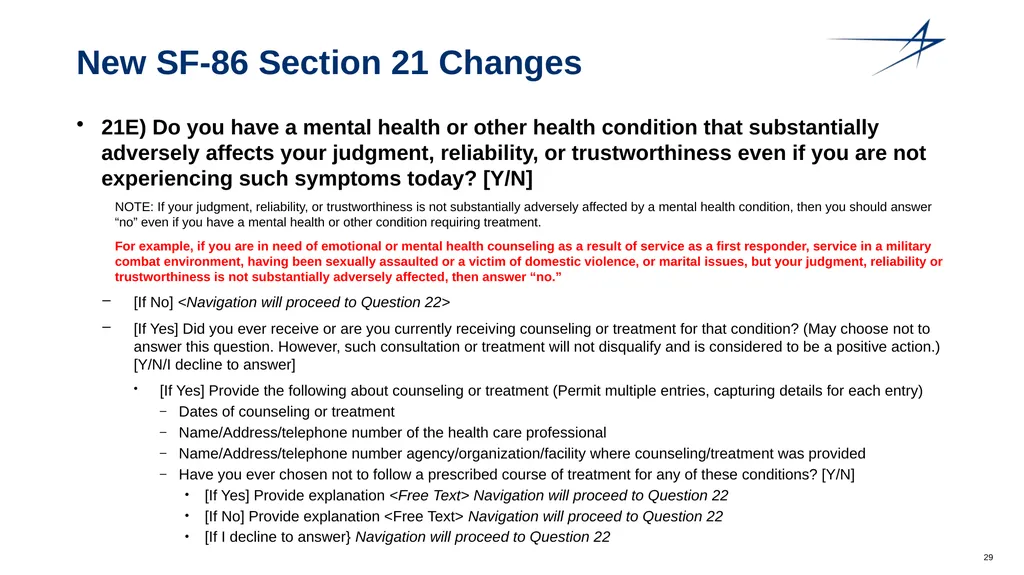 Clearance Processing Updates FISWG Wanda Walls - slide 29 of 59