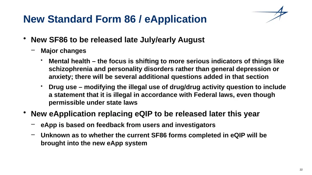 Clearance Processing Updates FISWG Wanda Walls - slide 22 of 59