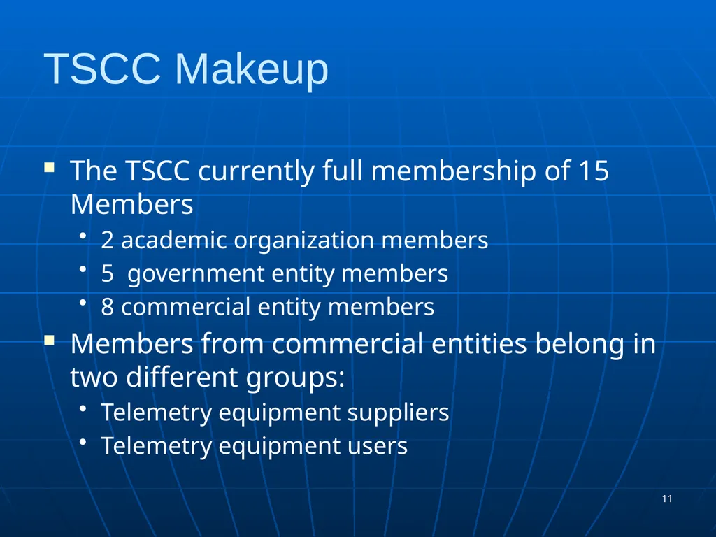 TSCC Spring 2016 Meeting Mar 15, 2016 (Tuesday) – - slide 11 of 60