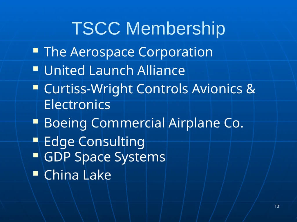 TSCC Spring 2016 Meeting Mar 15, 2016 (Tuesday) – - slide 13 of 60