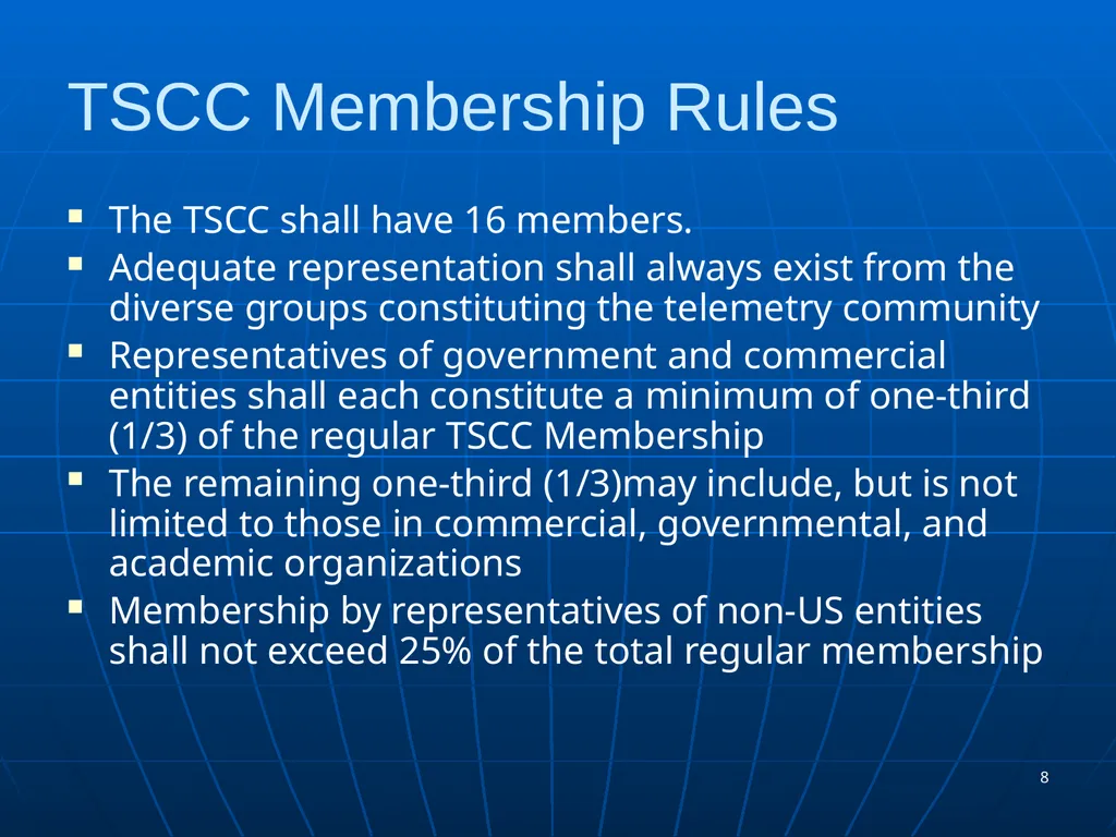 TSCC Spring 2016 Meeting Mar 15, 2016 (Tuesday) – - slide 8 of 60