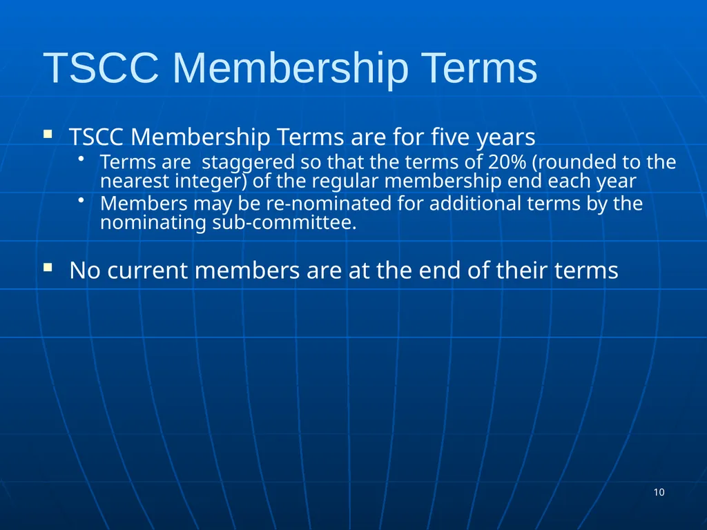TSCC Spring 2016 Meeting Mar 15, 2016 (Tuesday) – - slide 10 of 60