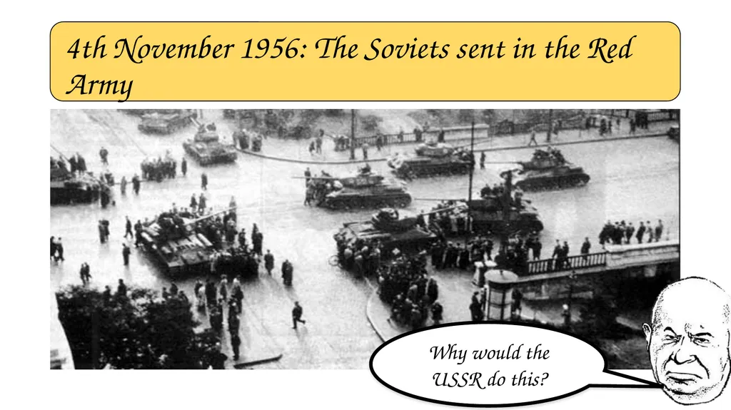 B S G P Analyse the action taken by Khrushchev. - slide 9 of 15