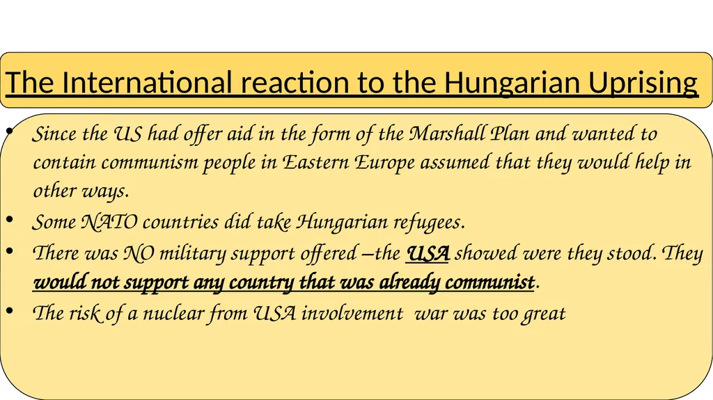 B S G P Analyse the action taken by Khrushchev. - slide 14 of 15