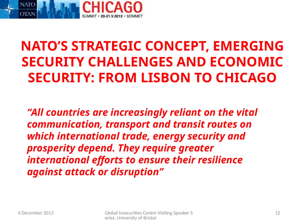 THE IMPACT OF THE FINANCIAL AND ECONOMIC CRISIS - slide 12 of 43