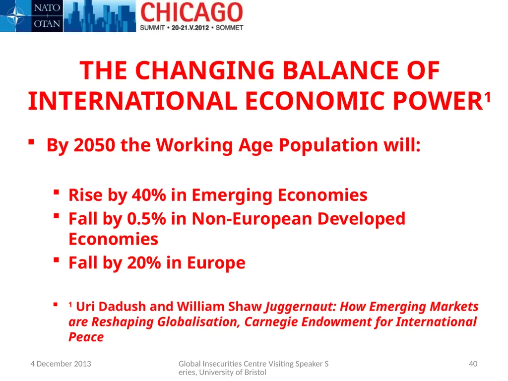 THE IMPACT OF THE FINANCIAL AND ECONOMIC CRISIS - slide 40 of 43