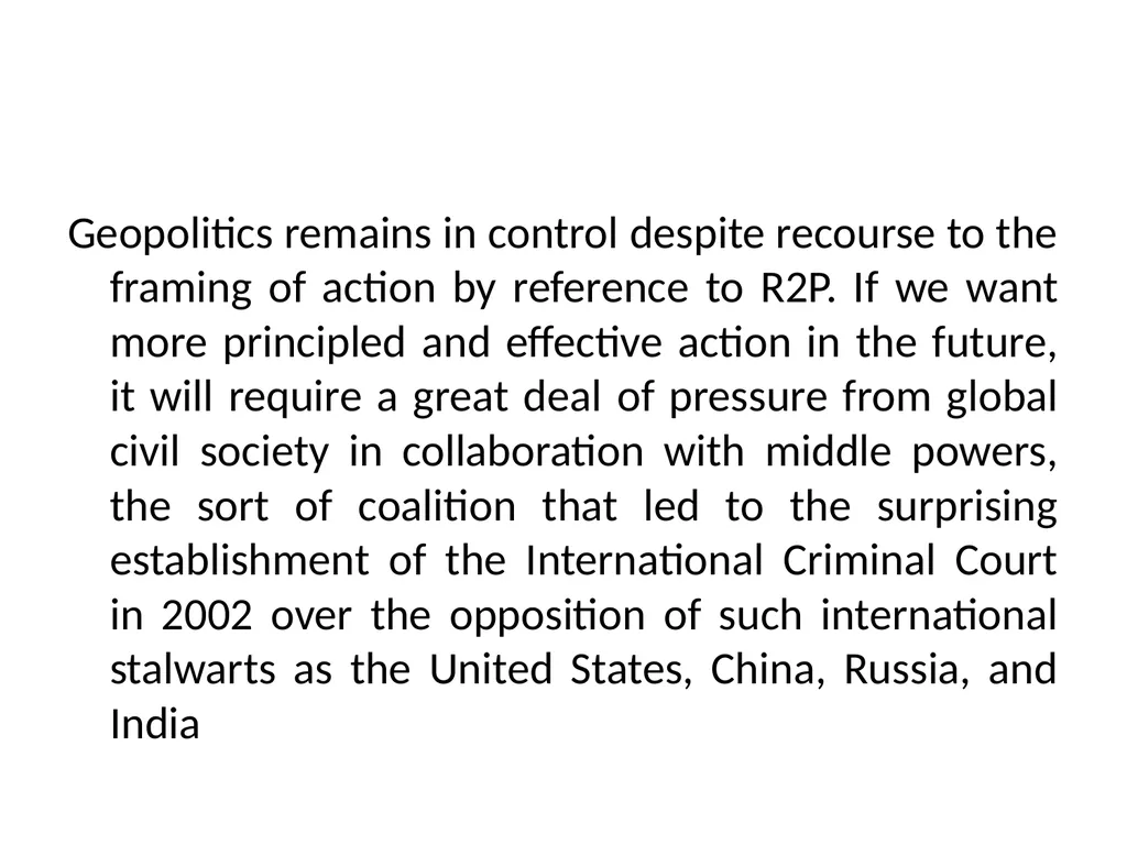 Double-standards interventionism as seen from - slide 14 of 15