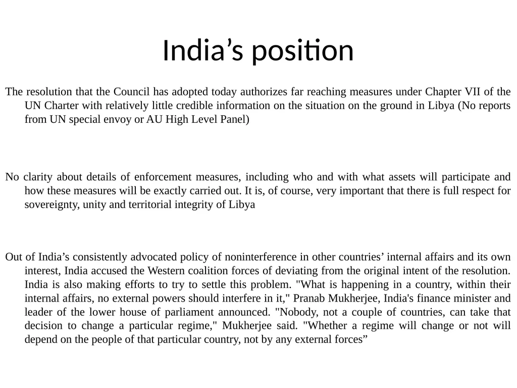 Double-standards interventionism as seen from - slide 3 of 15