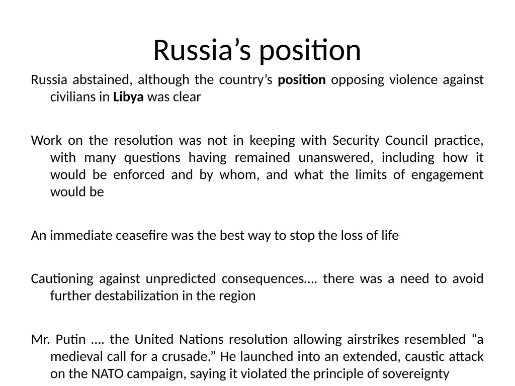 Double-standards interventionism as seen from - slide 6 of 15