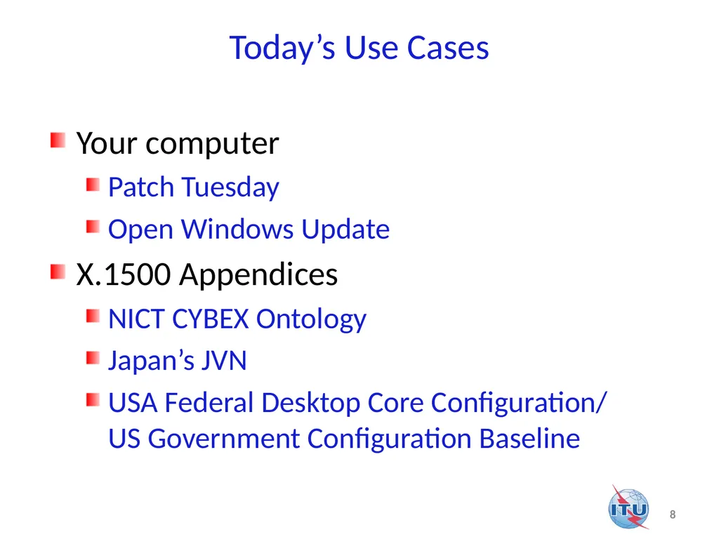 Application of CYBEX (Cybersecurity Information - slide 8 of 14